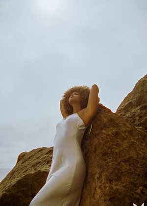 18 year old cutie Stella May gets undressed before riding on top POV style